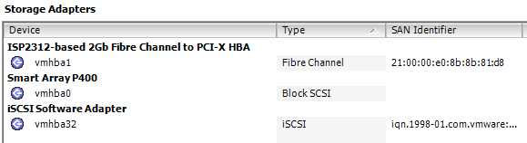iSCSI vmhba