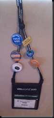 Id badge with various "pins"